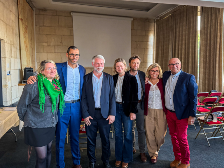 L'équipe de Rouen Tourisme autour du nouveau président de l'association , Matthieu de Montchalin