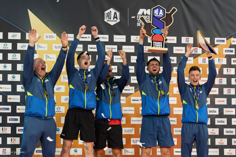 Le SPO Rouen sacré champion de France sur le podium du Kindarena
