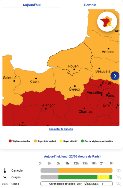 Carte météo france