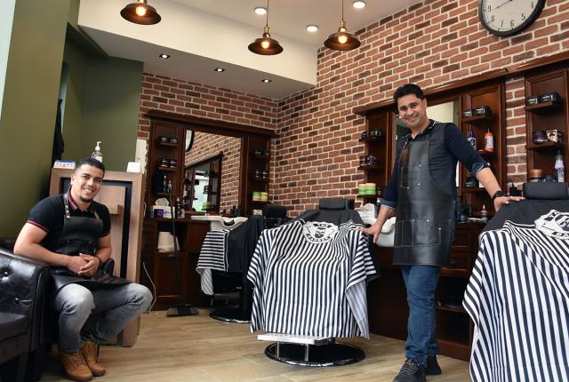 Redhouane et Nassim du salon de coiffure "Gentlemen 76"
