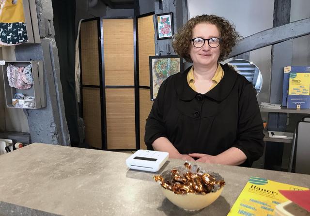 Sandrine, une des sept créatrices de La Vitrine