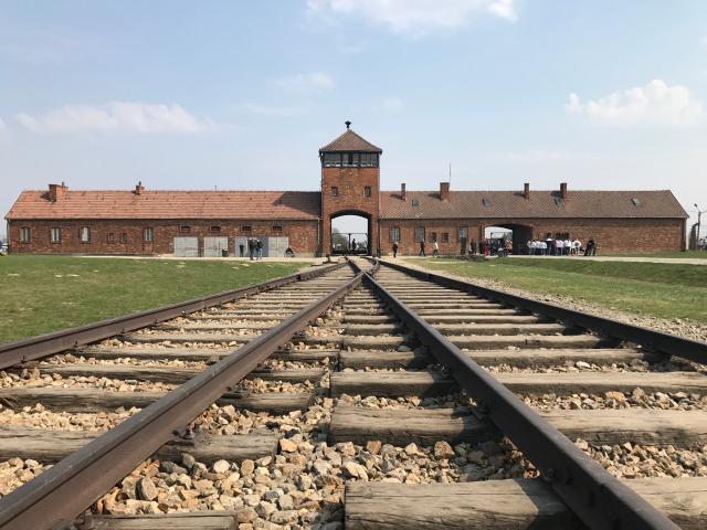 Entrée du camp d'Auschwitz