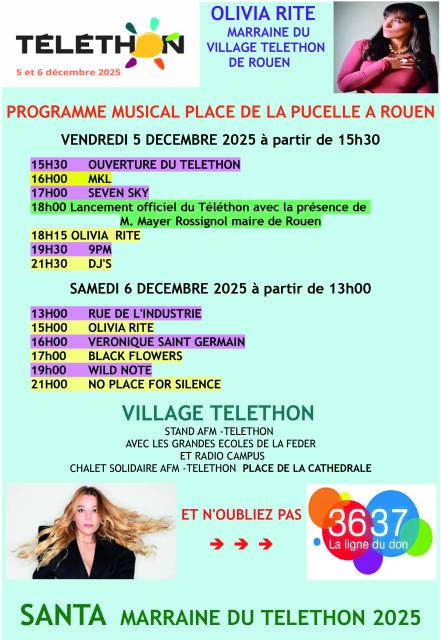 Programme Village Téléthon à Rouen