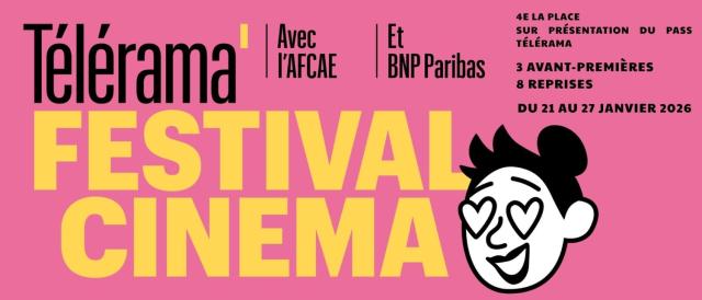 Grâce au festival cinéma Télérama, les spectateurs ont droit à un bouquet composé de 8 des meilleurs films de 2025 et de 3 avant-premières
