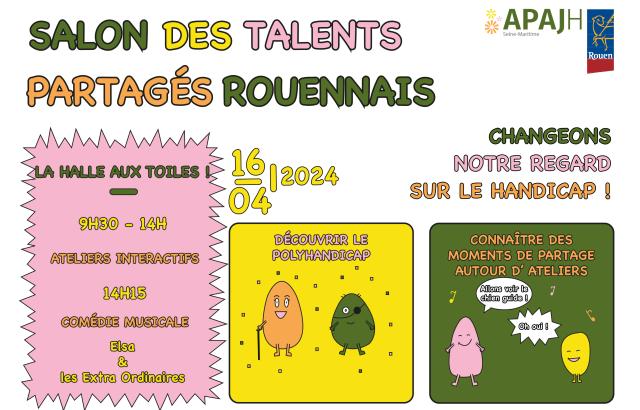 Affiche recadrée "Salon des talents partagés rouennais"