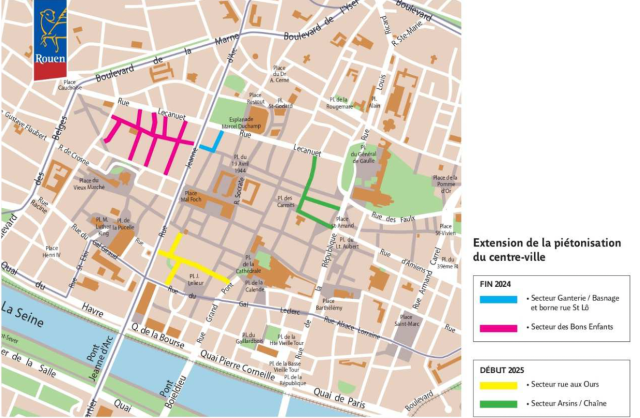 plan de piétonnisation centre-ville