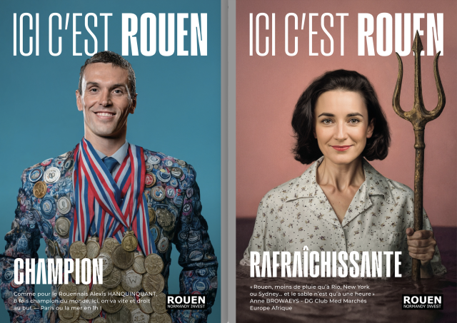 2 visuels campagne Ici c'est Rouen