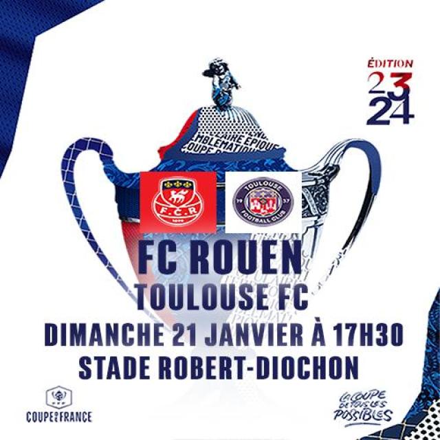 Affiche du match Rouen Toulouse