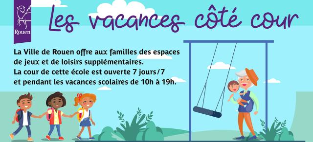 Bannière "Vacances côté cour"