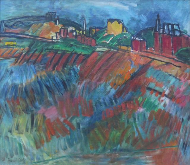 "La plage  de Sainte-Adresse", tableau de Raoul Dufy 