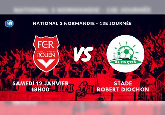 Affiche FC Rouen - US Alençon Affiche FC Rouen - US Alençon
