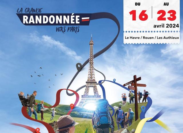 Visuel "Grande randonnée vers Paris 2024"