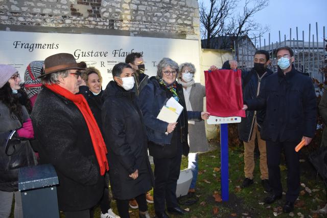 Une fresque et une inauguration officielle au Jardin Saint-Sever Inauguration fresque Françoise Schein