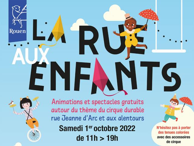 Deuxième "Rue aux enfants" à Rouen Visuel "La Rue aux enfants" 2022