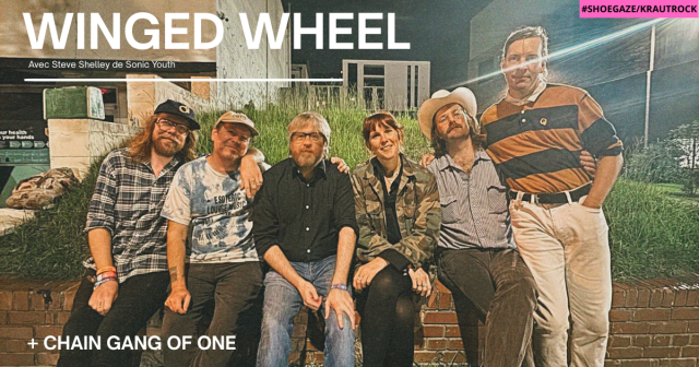 Les six membres du groupe Winged Wheel