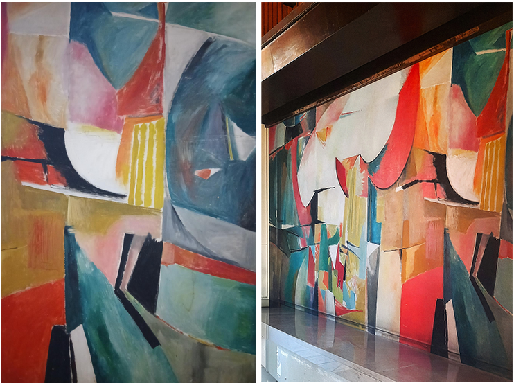 Photo de l'oeuvre de Roger TOLMER (1908-1988), Abstraction, 1961. Toile marouflée sur bois.